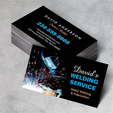 steel fabrication business cards